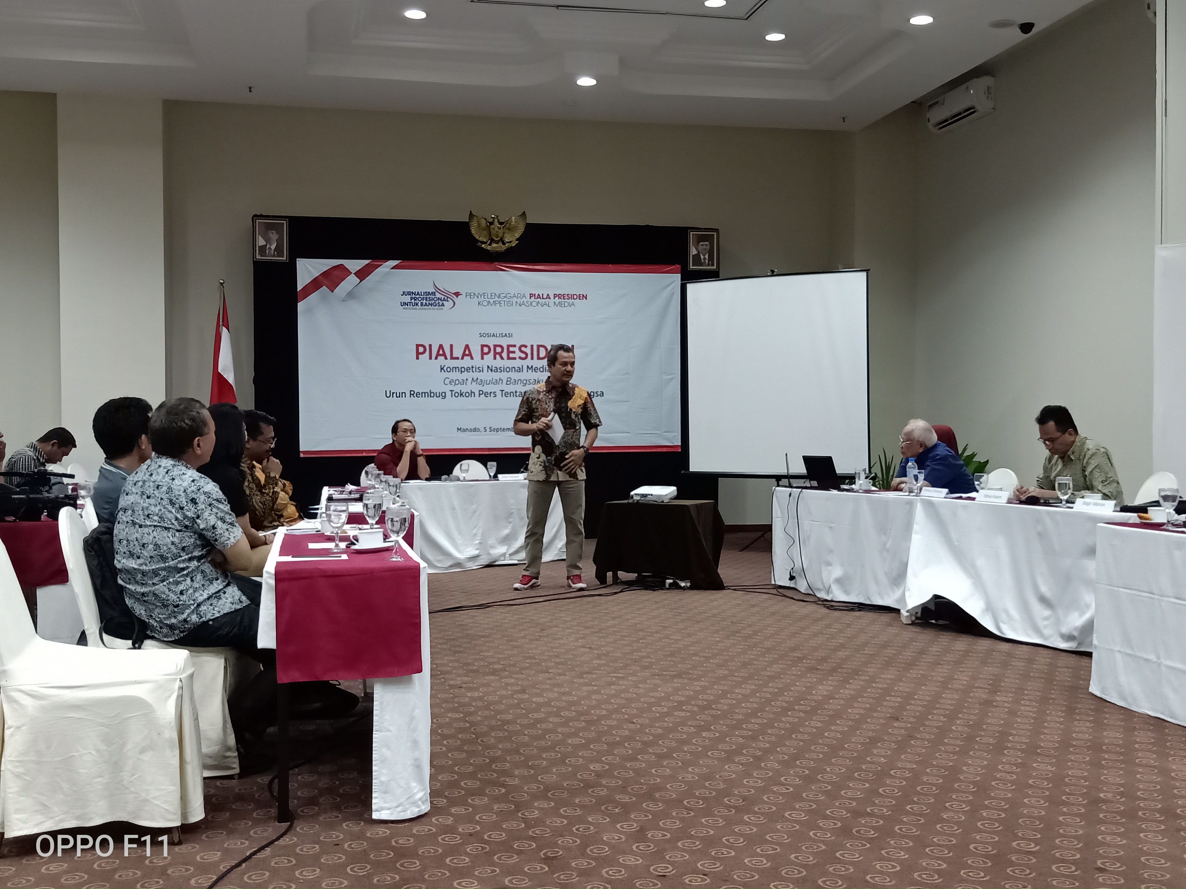 Penyelenggara Piala Presiden Kompetisi  Nasional Media untuk Jurnalis Gelar Sosialisasi di Manado