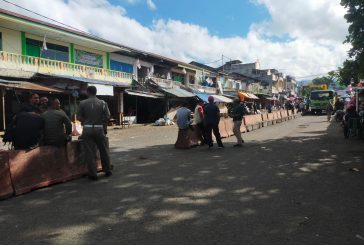 Tutup Akses Pasar Serasi Pemkot Kotamobagu Pasang Barier Beton
